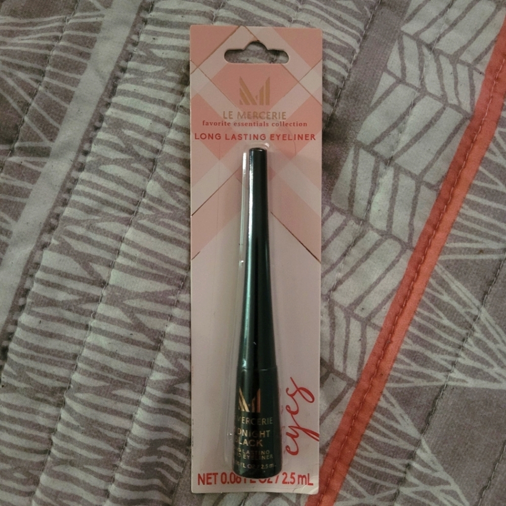 NEW LE MERCERIE LONG LASTING EYELINER LIQUID - MIDNIGHT BLACK - Picture 1 of 4